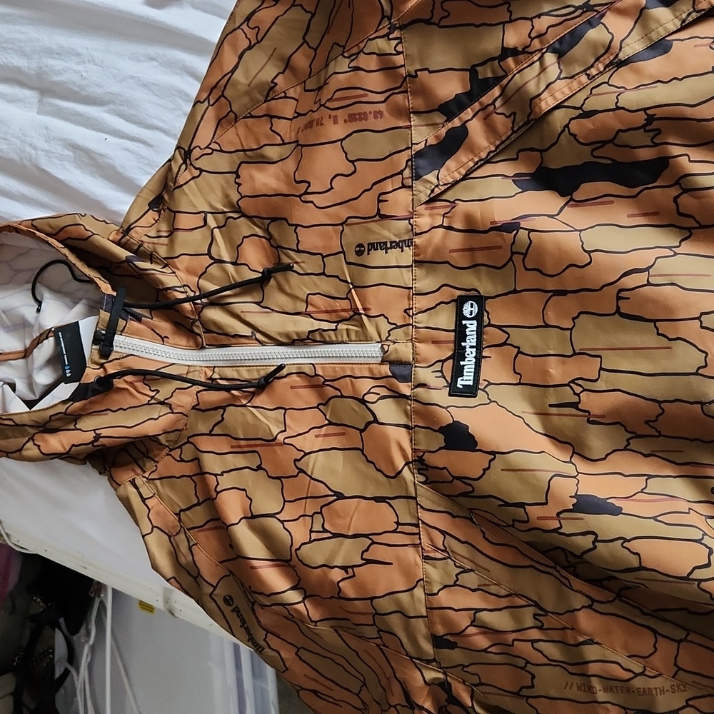 Brand new Timberland hooded windbreaker